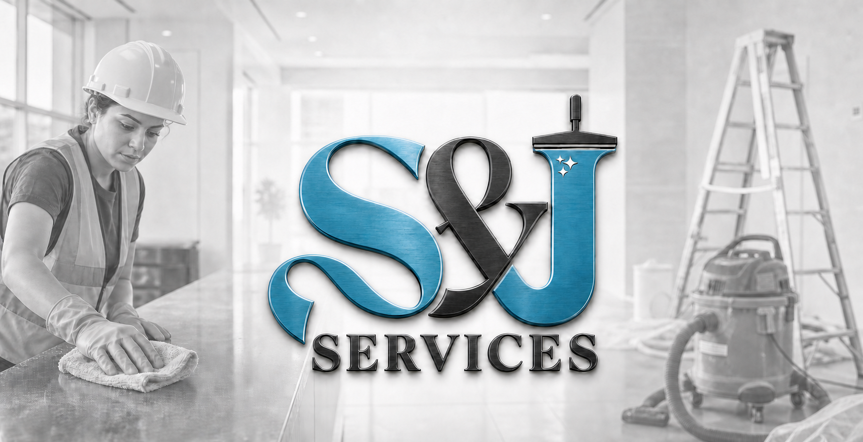 S&J Services post-construction cleaning team